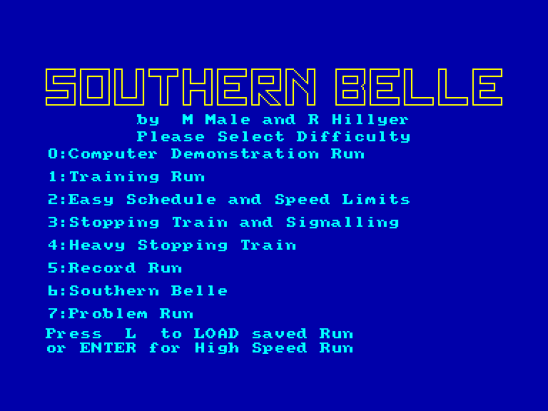 screenshot du jeu Amstrad CPC Southern belle