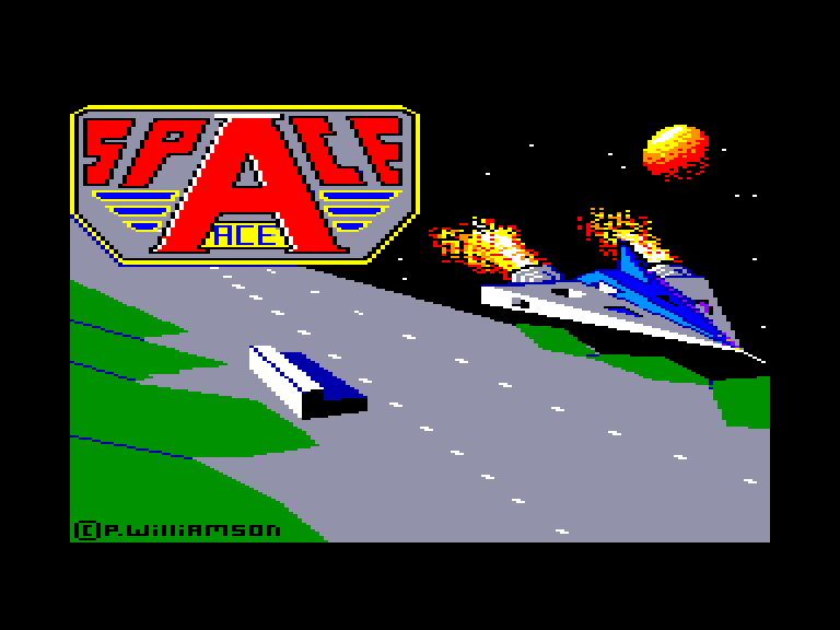 screenshot of the Amstrad CPC game Space ace