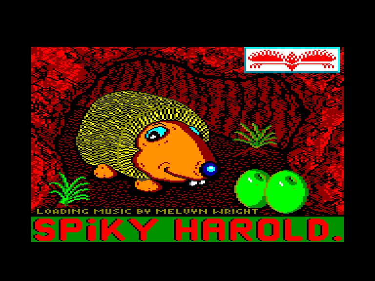 screenshot of the Amstrad CPC game Spiky Harold