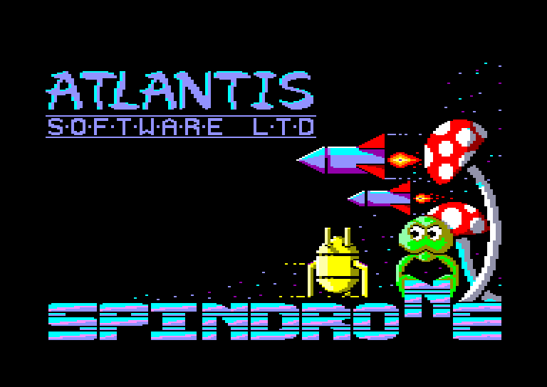 screenshot du jeu Amstrad CPC Spindrone