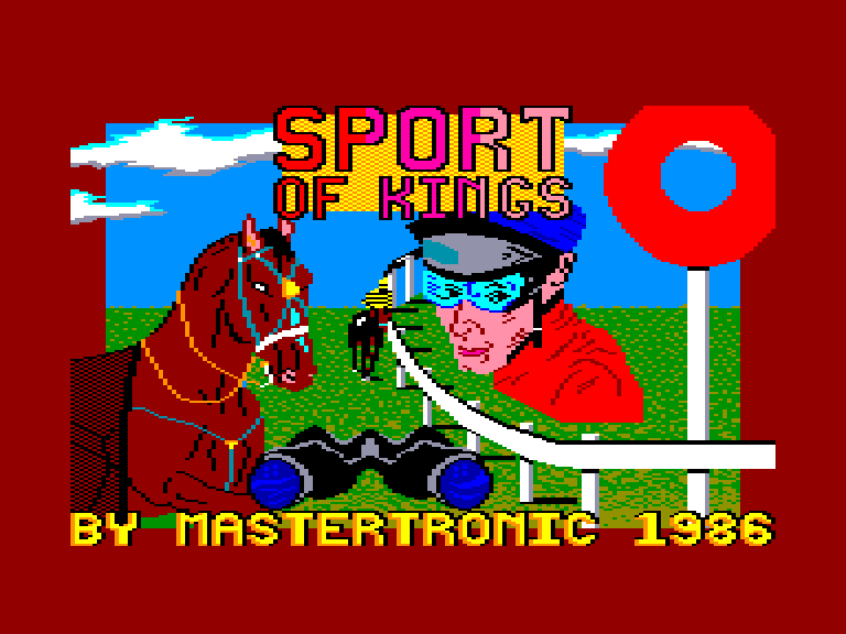 screenshot of the Amstrad CPC game Sport of kings