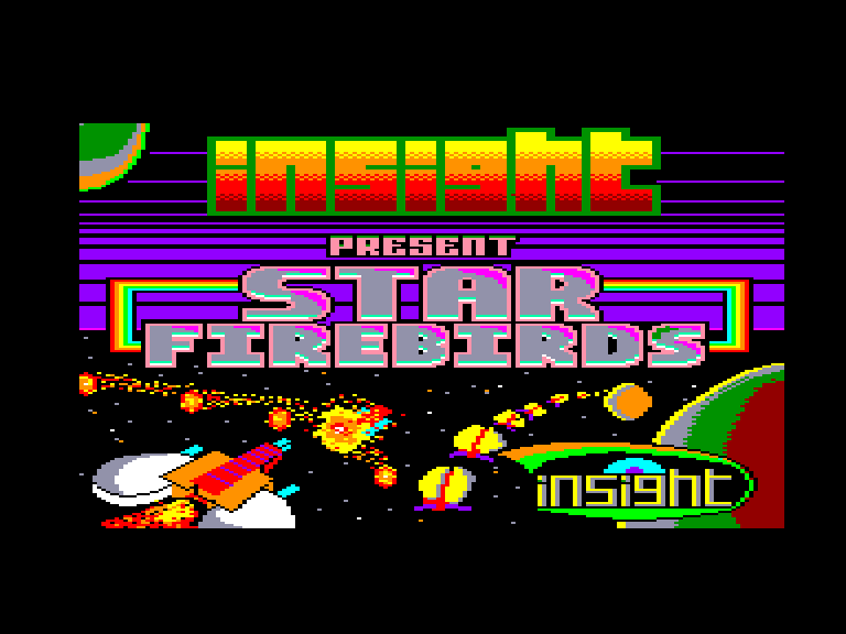 screenshot of the Amstrad CPC game Star firebirds