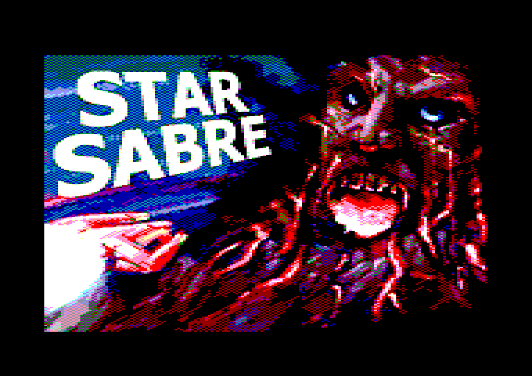 screenshot of the Amstrad CPC game Star Sabre Enhanced