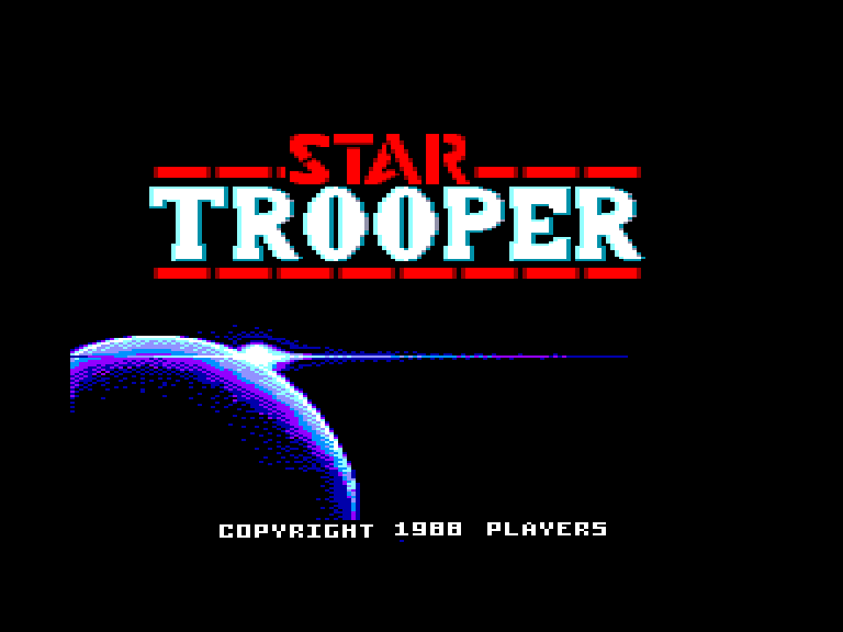 screenshot of the Amstrad CPC game Star trooper
