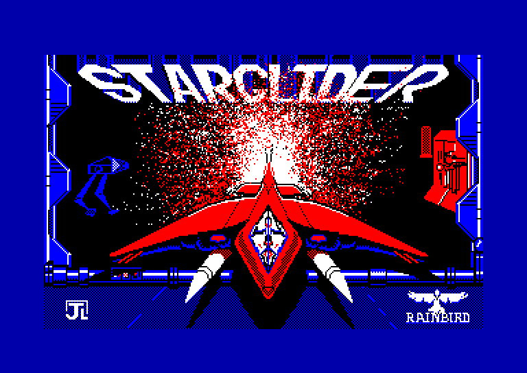 screenshot of the Amstrad CPC game Starglider
