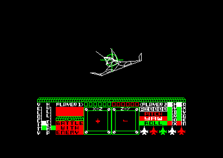screenshot of the Amstrad CPC game Starion