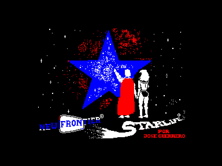 screenshot of the Amstrad CPC game Starlife