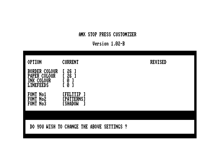screenshot du jeu Amstrad CPC Stop Press - Desktop Publishing
