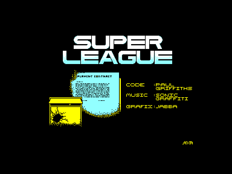 screenshot du jeu Amstrad CPC Super league