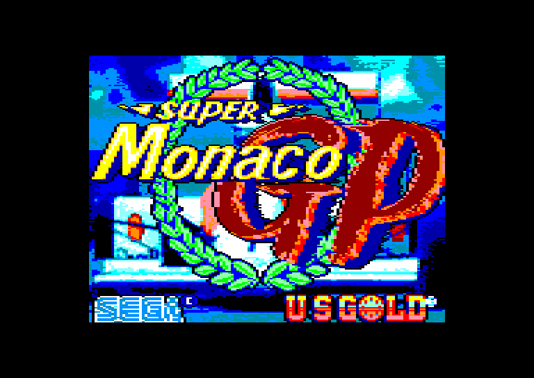 screenshot of the Amstrad CPC game Super Monaco GP