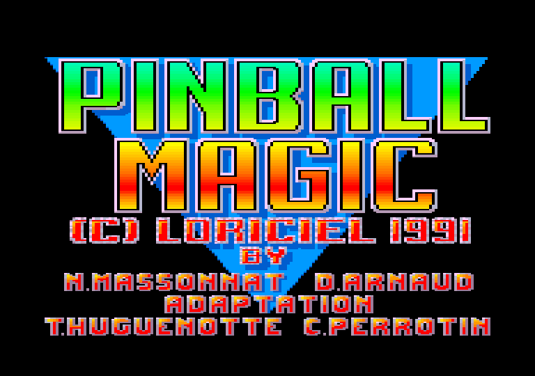 screenshot du jeu Amstrad CPC Pinball Magic