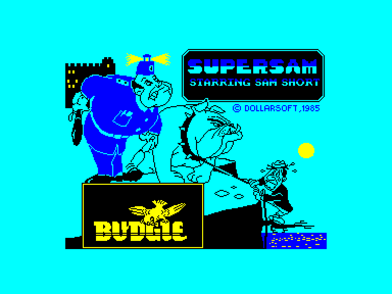 screenshot of the Amstrad CPC game Super sam