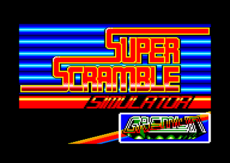 screenshot du jeu Amstrad CPC Super Scramble Simulator