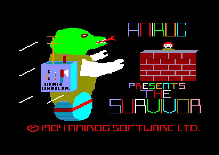 screenshot du jeu Amstrad CPC Survivor (Topo Soft)