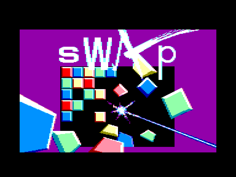 screenshot of the Amstrad CPC game Swap