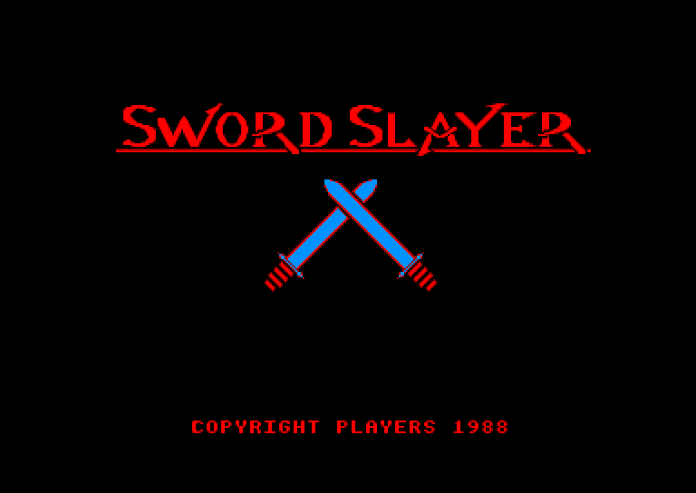 screenshot of the Amstrad CPC game Sword slayer