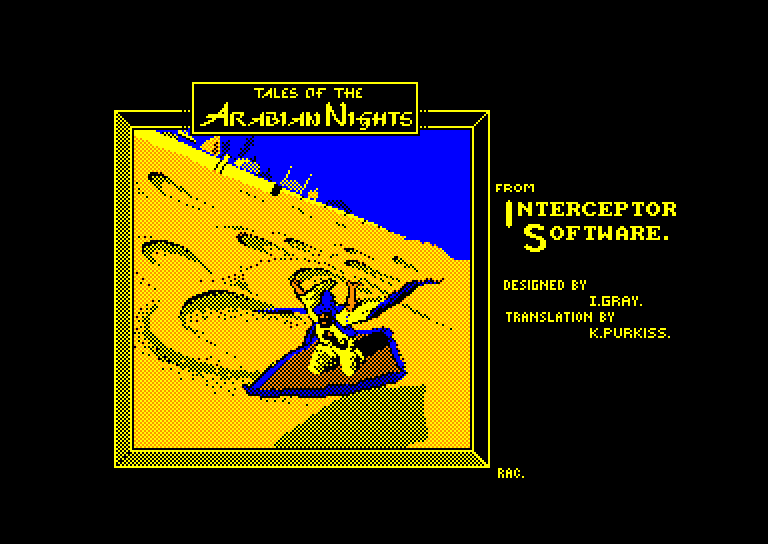 screenshot du jeu Amstrad CPC Tales of the arabian nights
