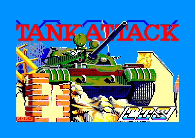 screenshot du jeu Amstrad CPC Tank attack