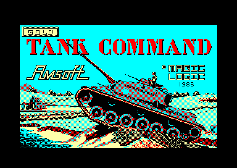 screenshot du jeu Amstrad CPC Tank Command