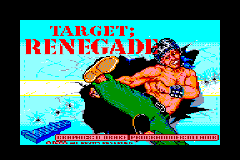 screenshot of the Amstrad CPC game Target Renegade