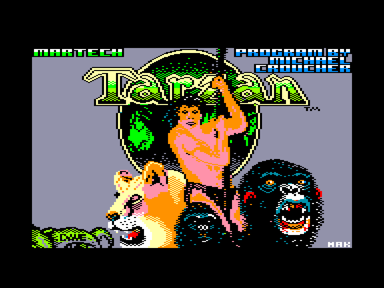 screenshot du jeu Amstrad CPC Tarzan