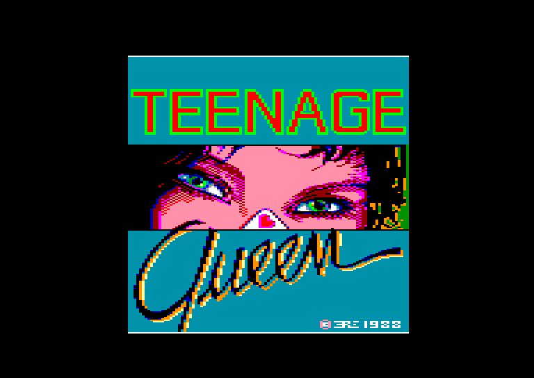 screenshot of the Amstrad CPC game Teenage queen