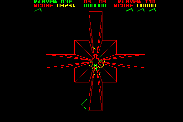 screenshot of the Amstrad CPC game Tempest