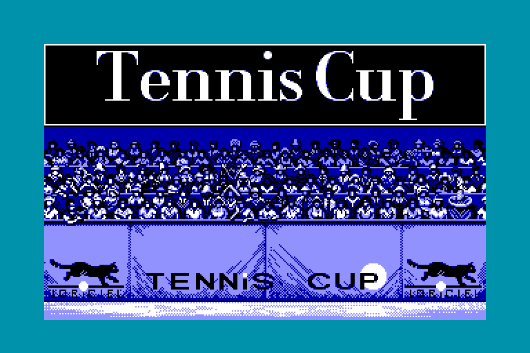 screenshot of the Amstrad CPC game Tennis cup
