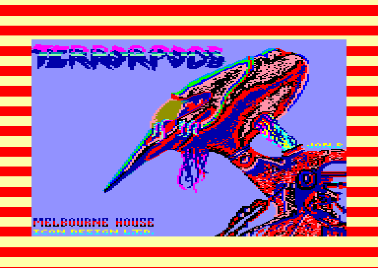 screenshot du jeu Amstrad CPC Terrorpods