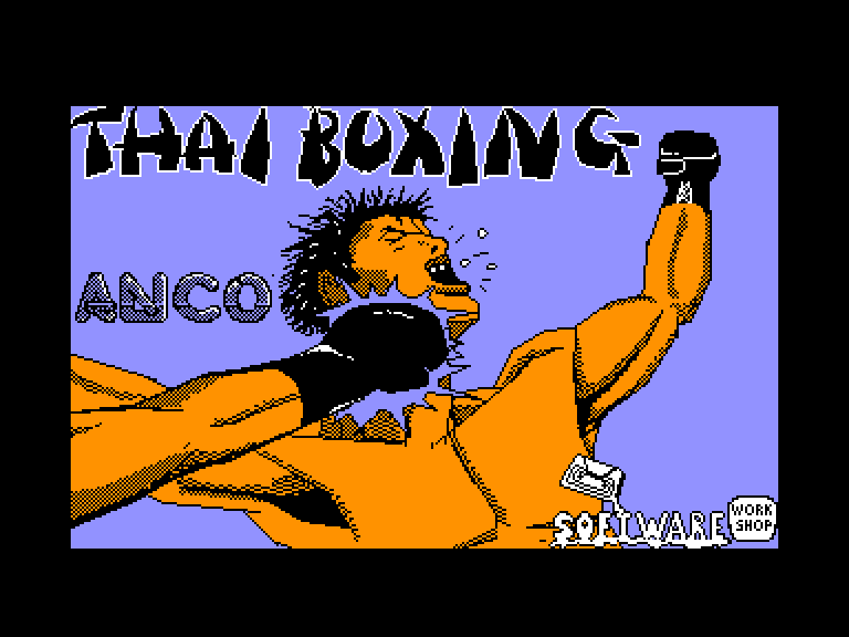 screenshot of the Amstrad CPC game Thai boxing