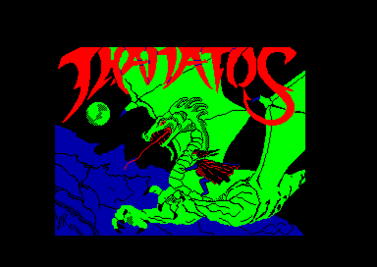 screenshot of the Amstrad CPC game Thanatos