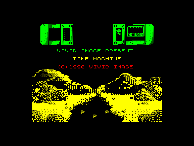 screenshot of the Amstrad CPC game Time machine