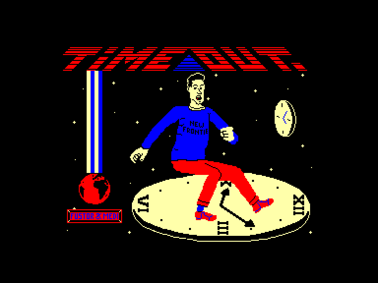 screenshot of the Amstrad CPC game Time out