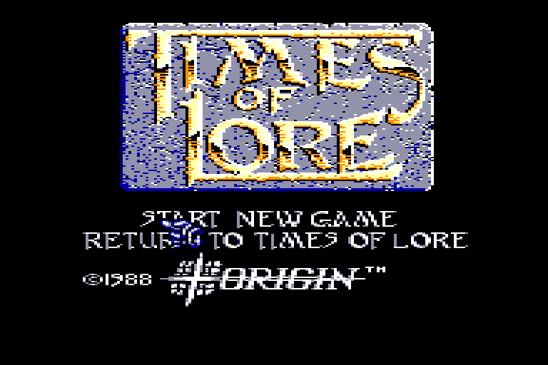 screenshot du jeu Amstrad CPC Times of Lore