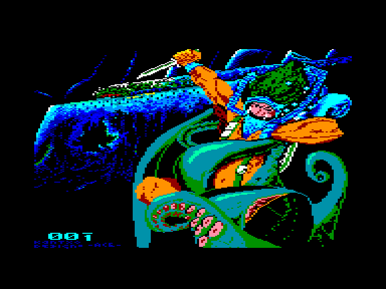 screenshot of the Amstrad CPC game Titanic