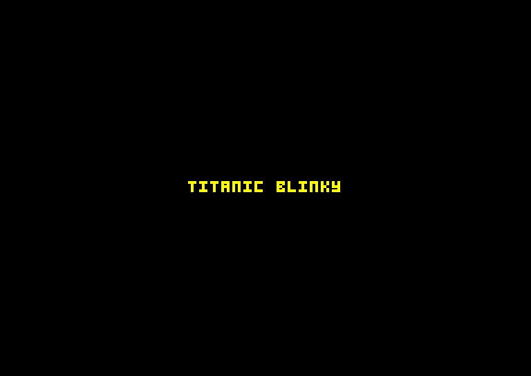 screenshot of the Amstrad CPC game Titanic Blinky