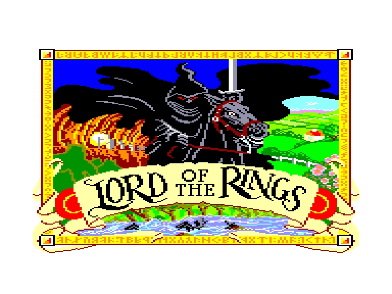 screenshot du jeu Amstrad CPC Tolkien trilogy (the)