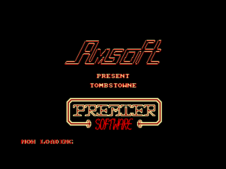 screenshot of the Amstrad CPC game Tombstowne