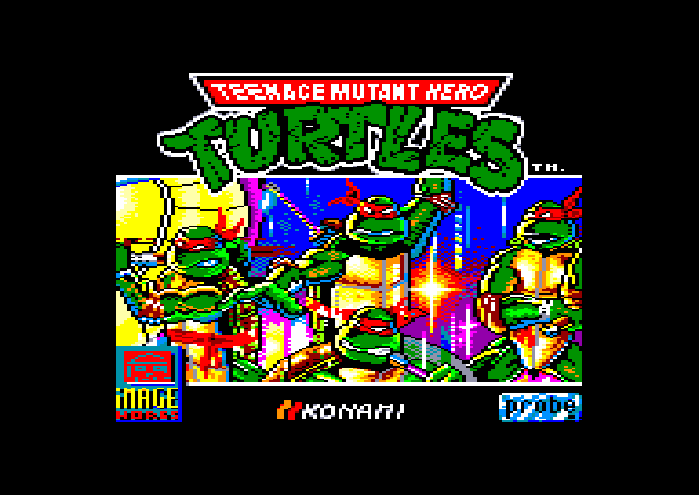screenshot du jeu Amstrad CPC Teenage Mutant Hero Turtles
