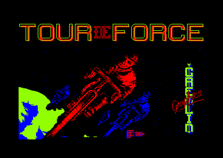 screenshot of the Amstrad CPC game Tour de force