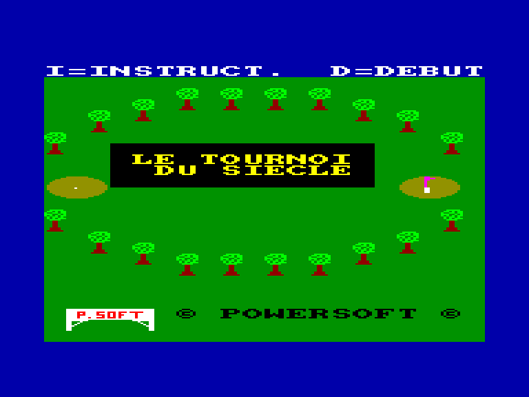 screenshot of the Amstrad CPC game Tournoi du siecle