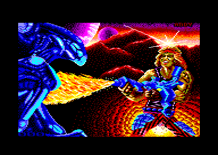 screenshot of the Amstrad CPC game Trantor The Last Stormtrooper