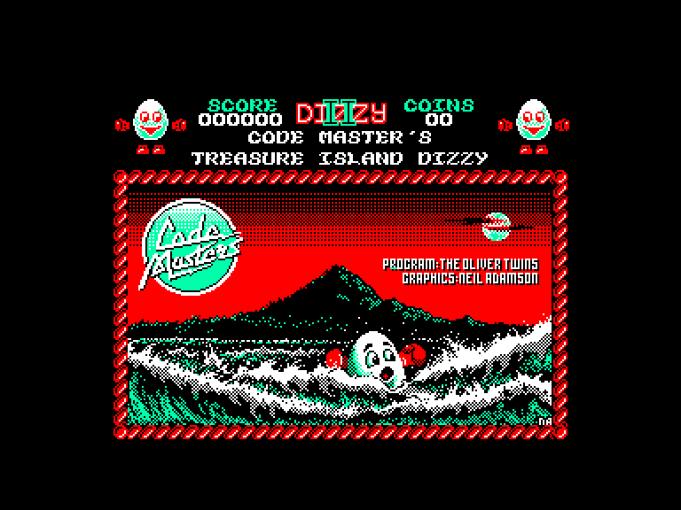 screenshot du jeu Amstrad CPC Dizzy II - Treasure Island Dizzy