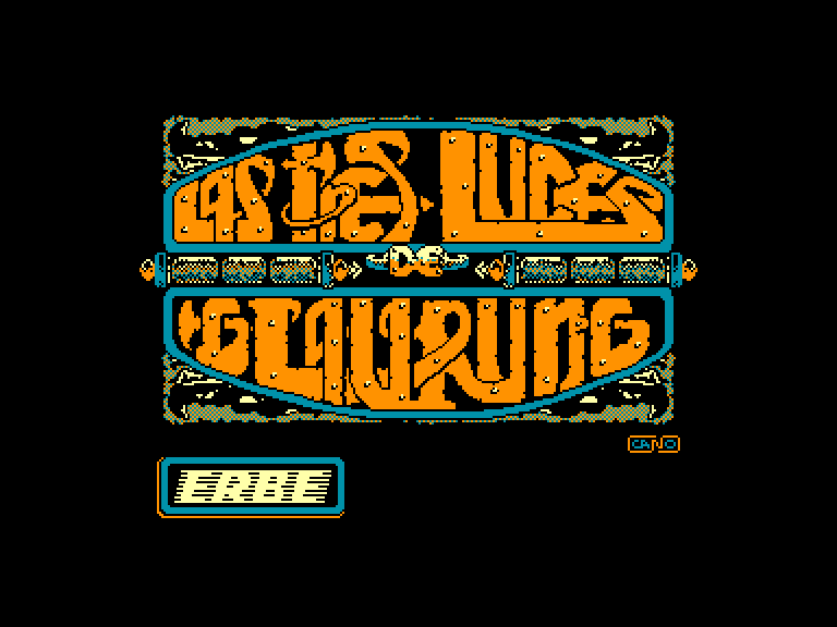screenshot du jeu Amstrad CPC 3 Luces de Glaurung (las)