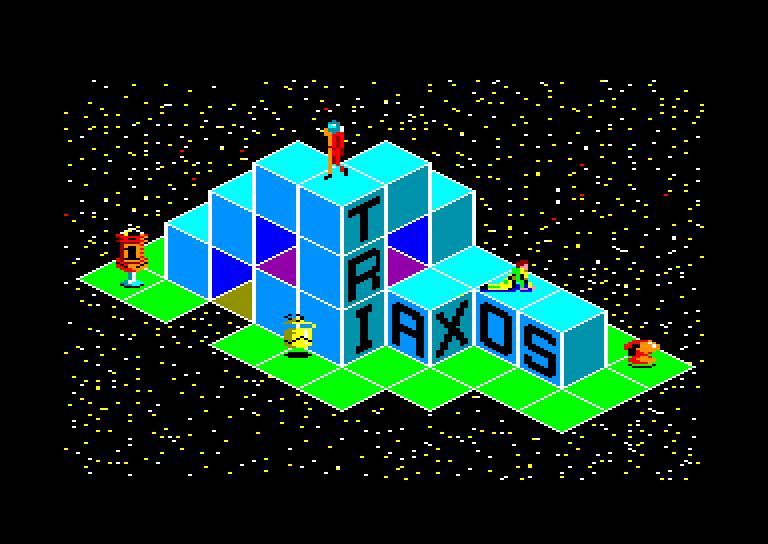 screenshot du jeu Amstrad CPC Triaxos