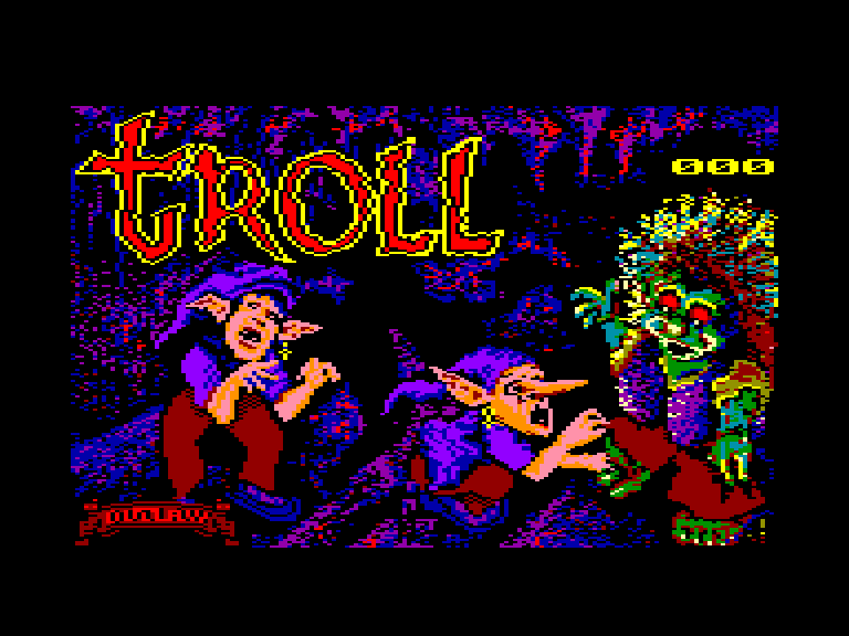 screenshot of the Amstrad CPC game Troll