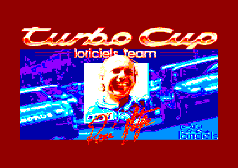 screenshot of the Amstrad CPC game Turbo Cup