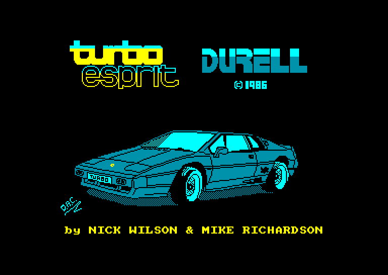 screenshot of the Amstrad CPC game Turbo Esprit