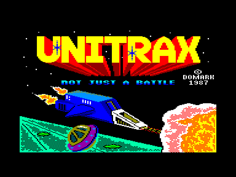 screenshot of the Amstrad CPC game Unitrax