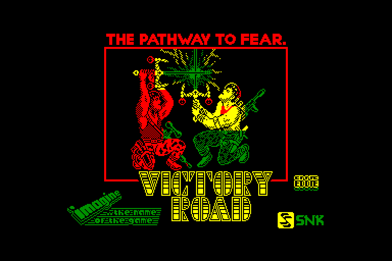 screenshot of the Amstrad CPC game Victory Road